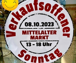 Verkaufsoffener Sonntag und Mittelaltermarkt